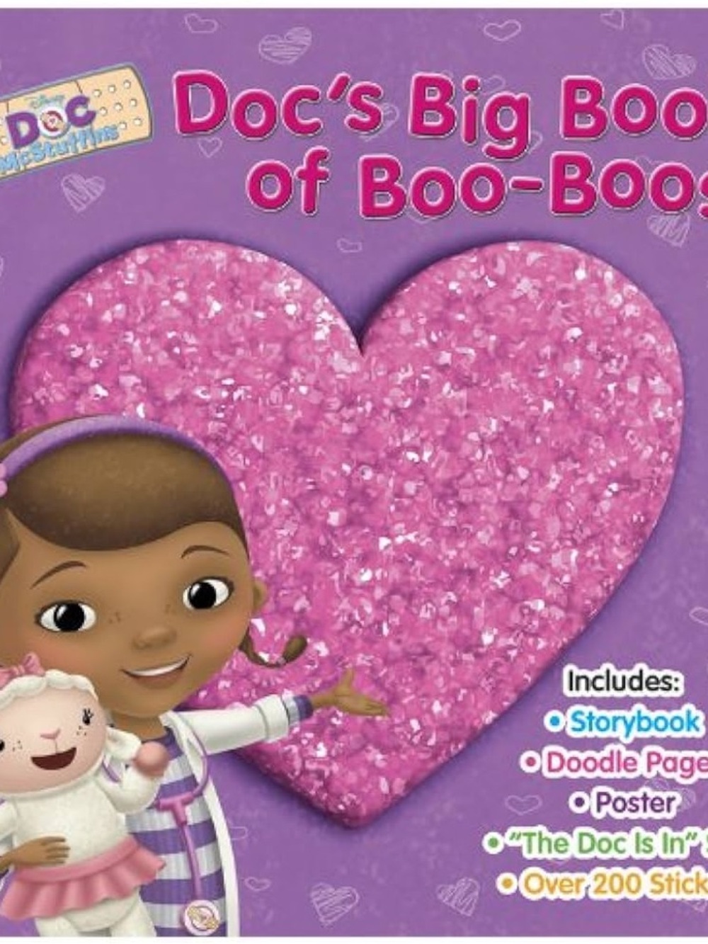 Disney Doc McStuffins Pink Heart Purple Cover Kids Storybook